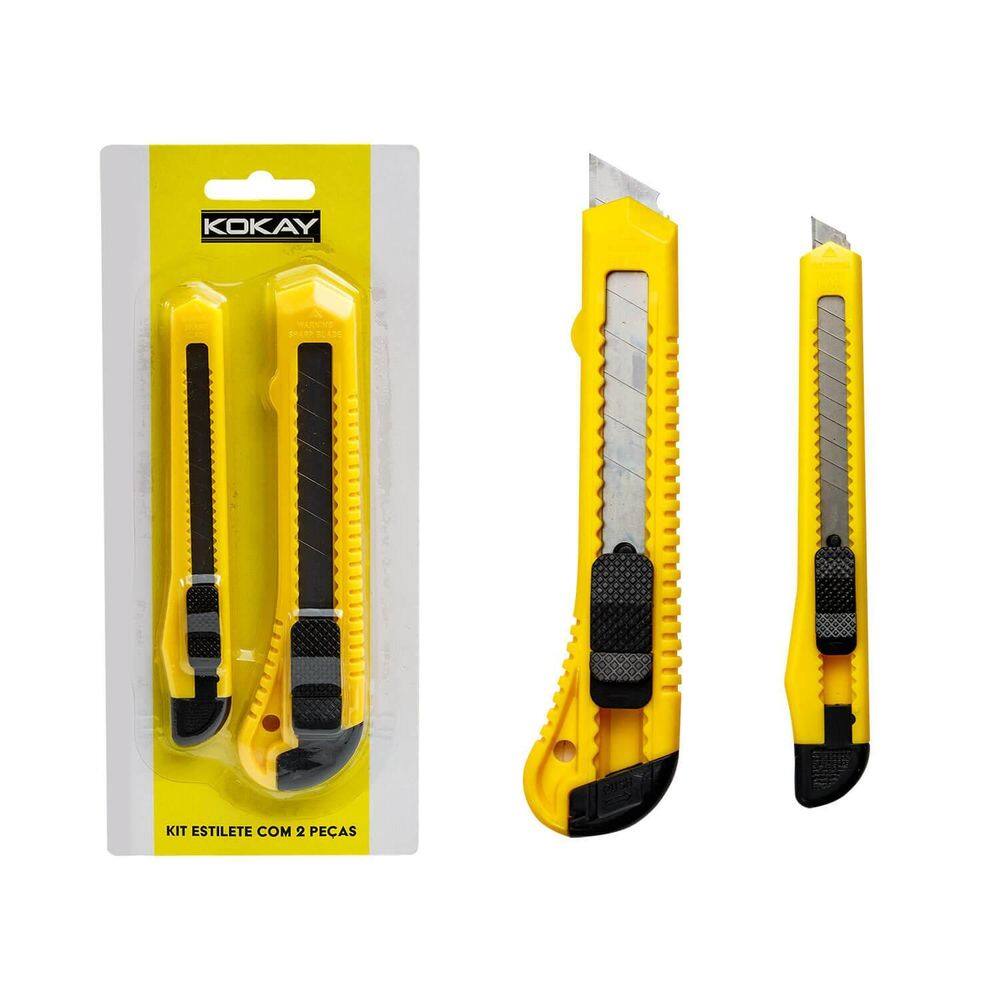 Kit Com 2 Estiletes - Estilete Alta Qualidade