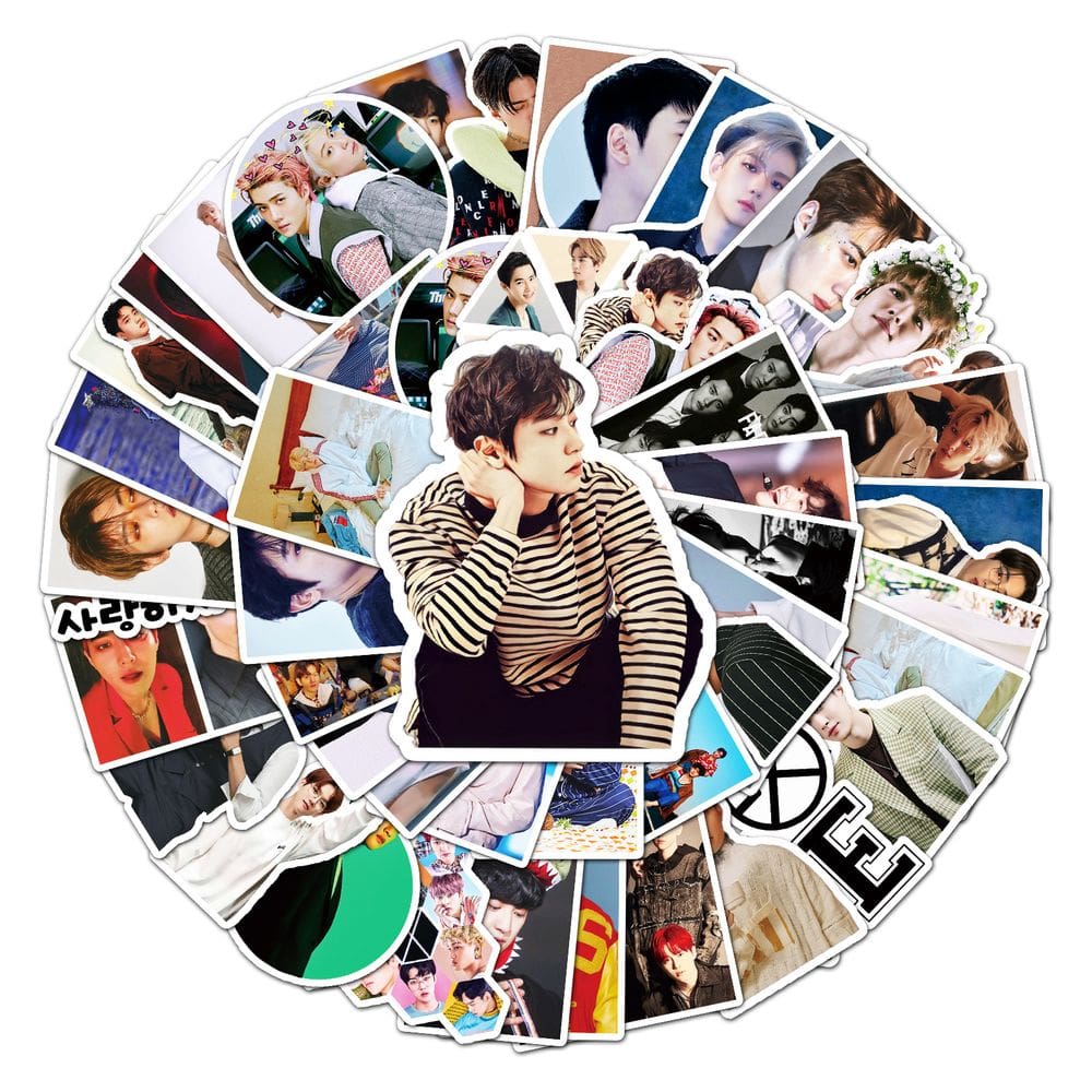 Pacote de adesivos Exos Anime Waterproof Vinyl 50 unidades 4-7 cm