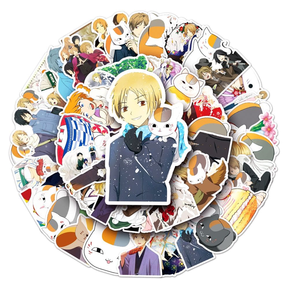 Adesivos Natsume`s Books Anime em vinil impermeável 50 unidades