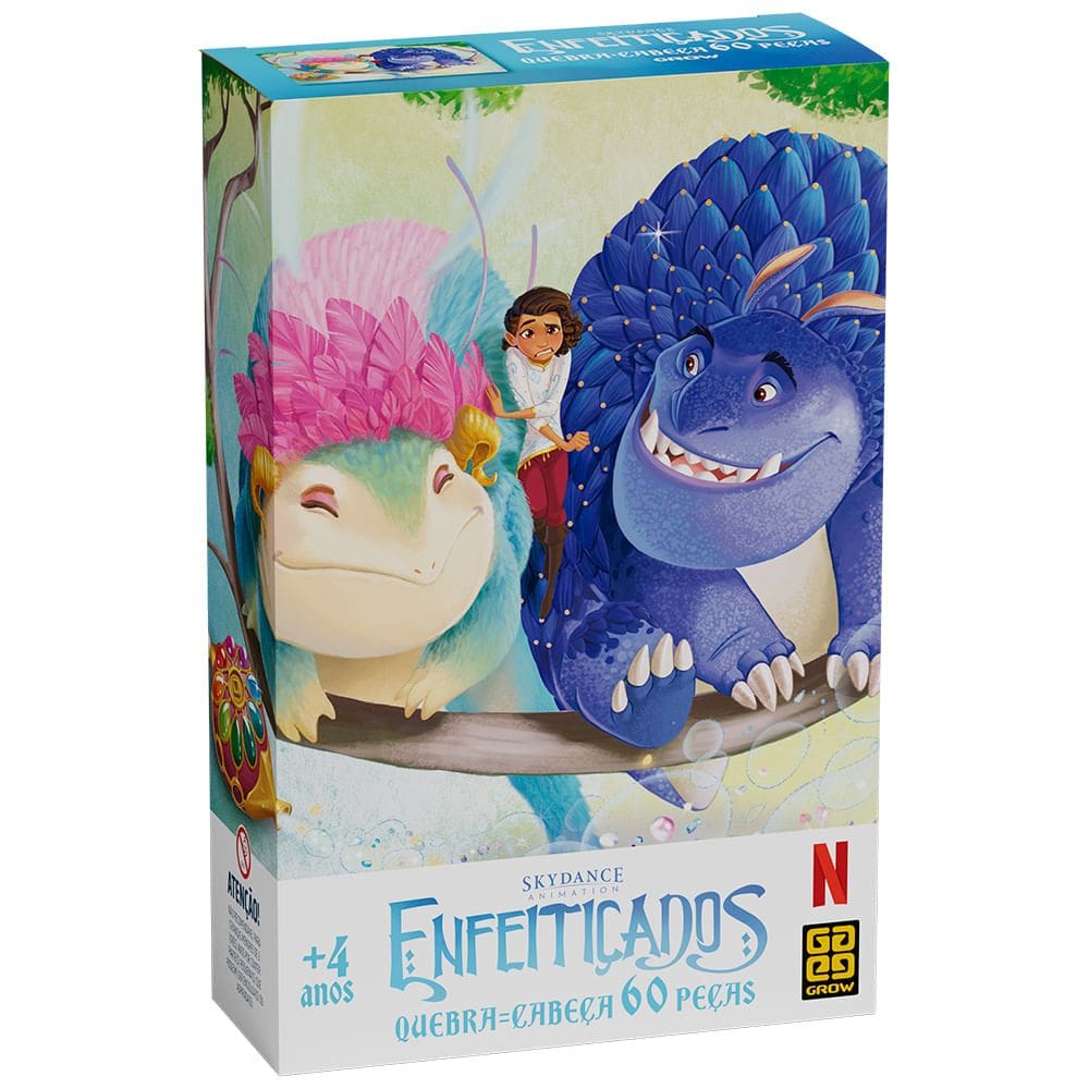 Quebra-Cabeça Enfeitiçados 60 Peças - Grow