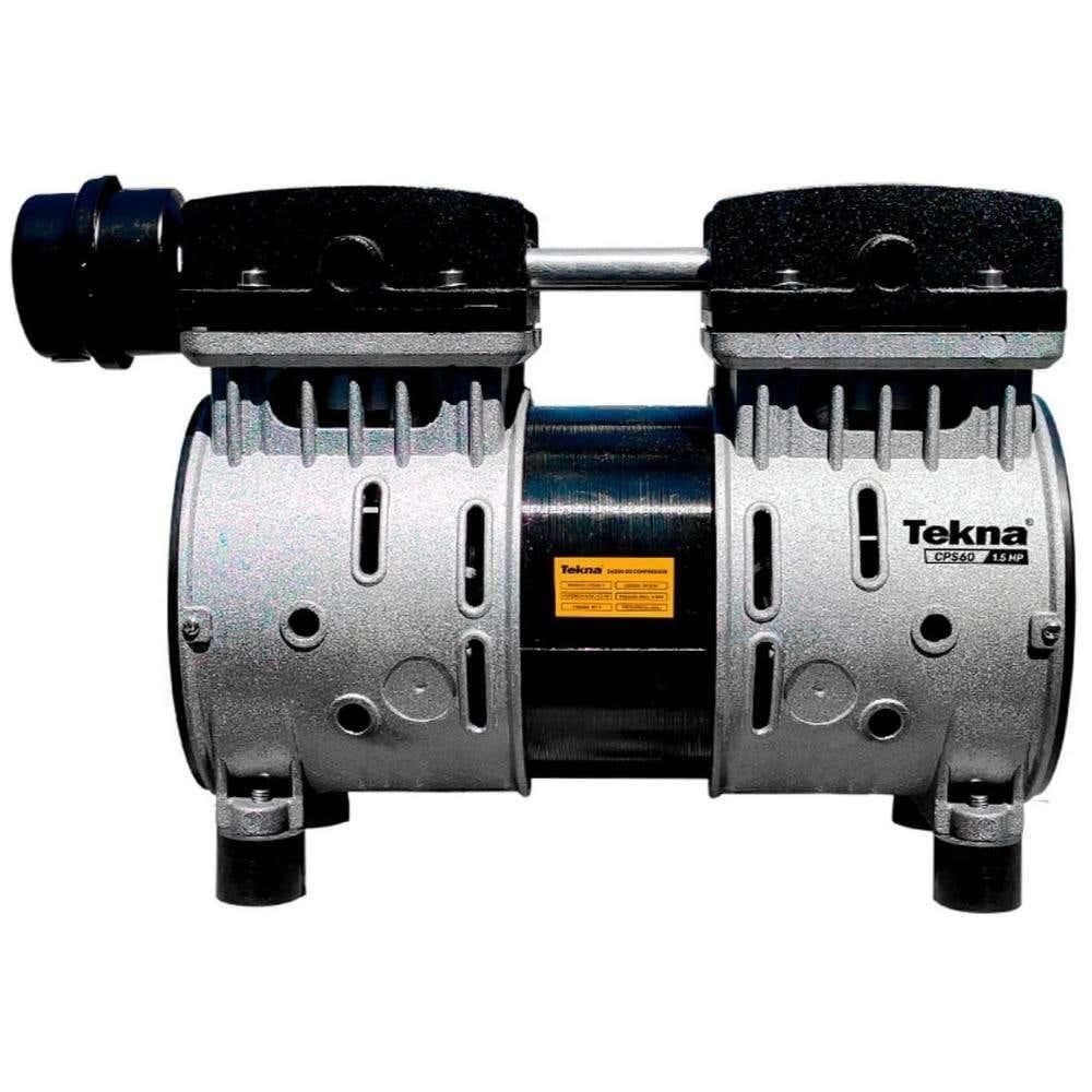 Compressor de Ar Direto Silencioso Isento de Óleo 1,5 HP 220V CPS60 TEKNA