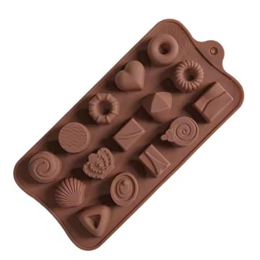 Forma Molde Silicone Bombom Chocolate Doces Fondant 21.5Cm