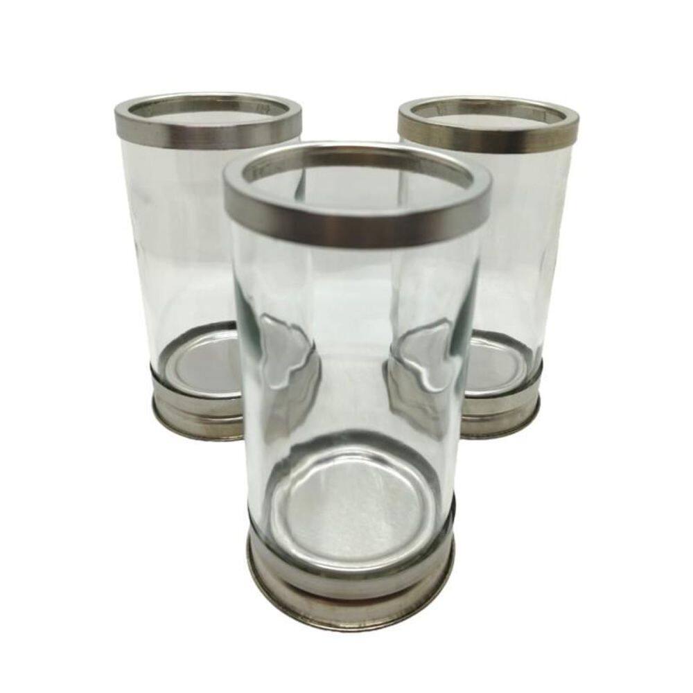 Kit Com 3 Suportes De Velas 7 Dias 18Cm + Presente