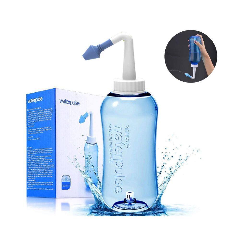 Irrigador Nasal Azul Para Alívio De Alergias