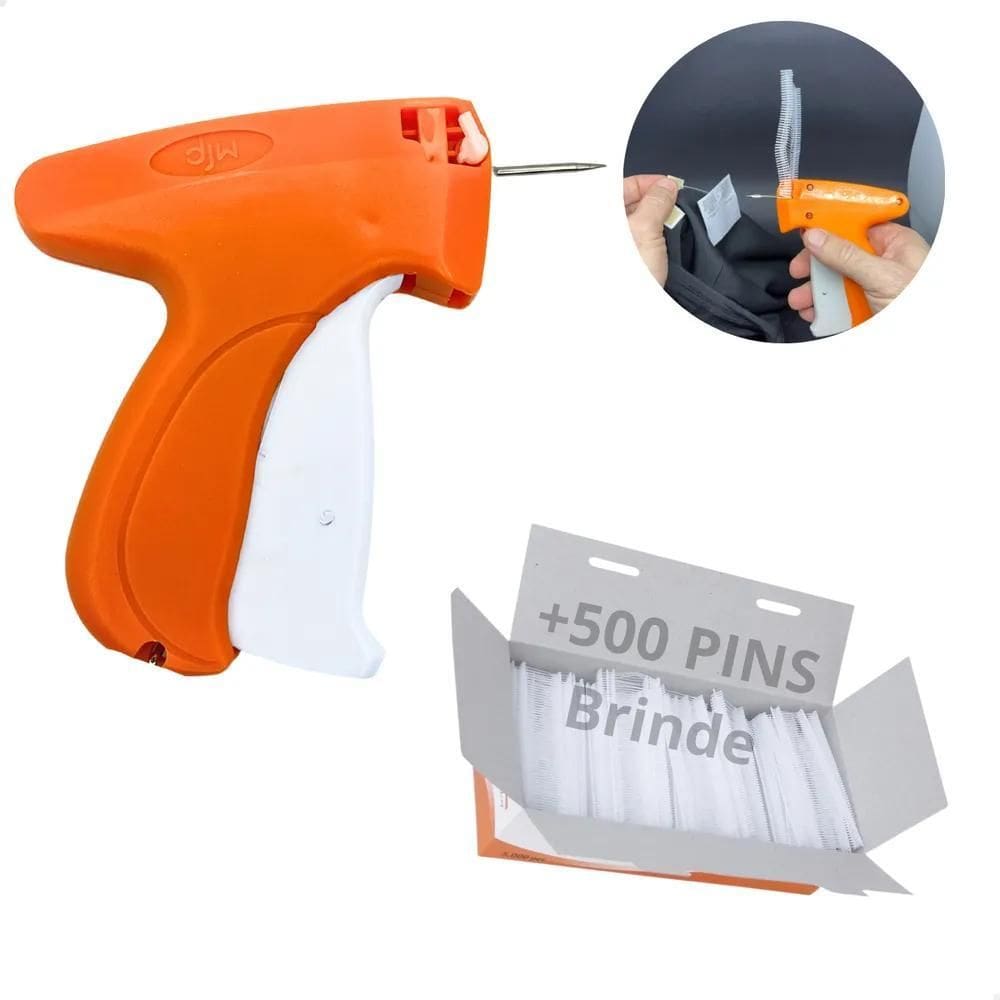 2X Pistola Aplicador De Etiquetas Tag Roupas Pin Etiquetador