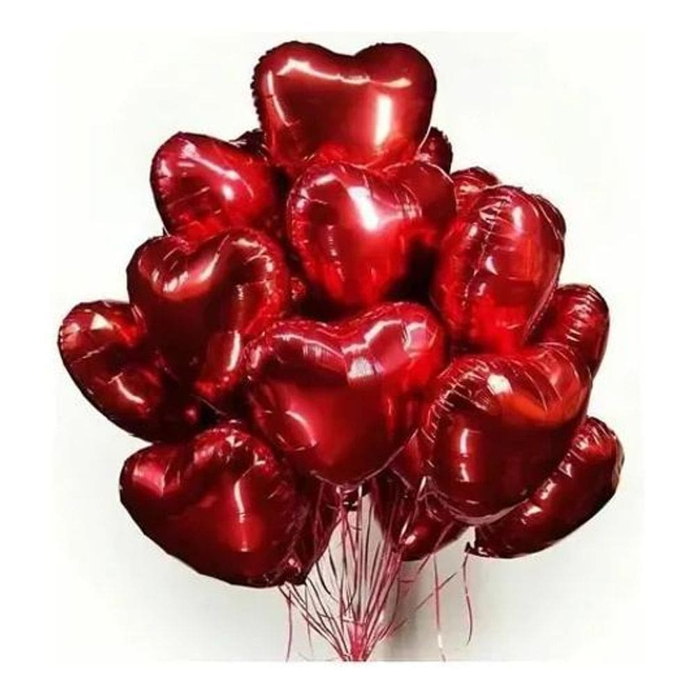 2X Balão Metalizado Aljatec Decoração Festa 25 Unidades 45Cm