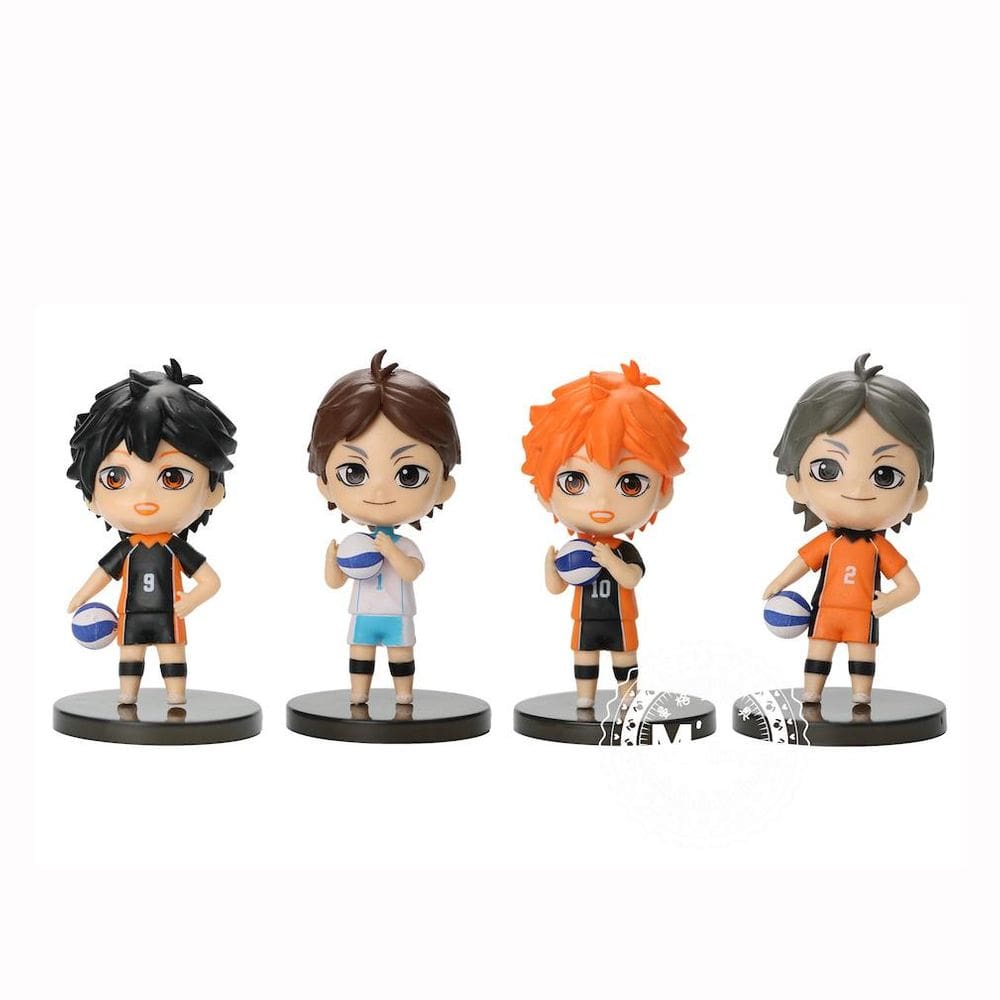 Conjunto de bonecos Haikyuus Hinata Shoyo, coleção de bonecos de brinquedo de 9 cm