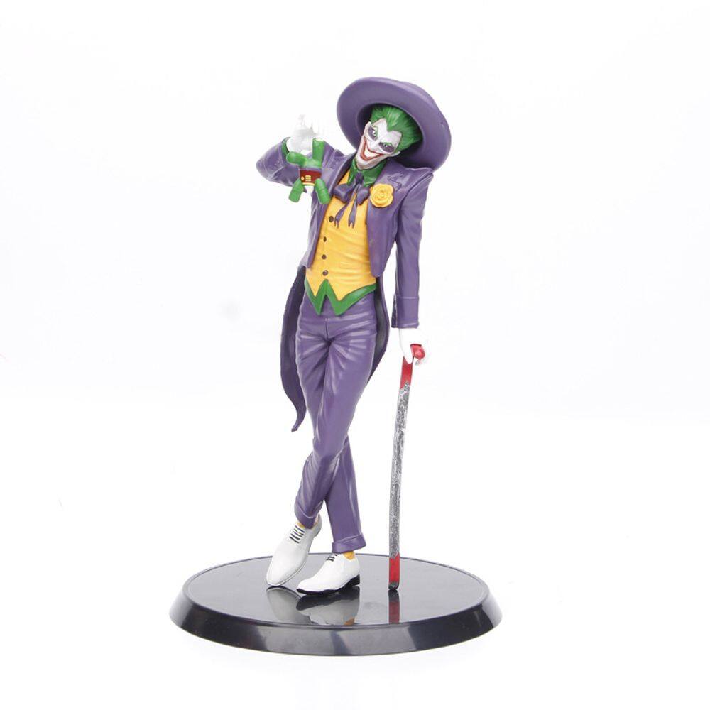 Brinquedo de boneco de anime modelo colecionável Statue Jokers PVC 22cm
