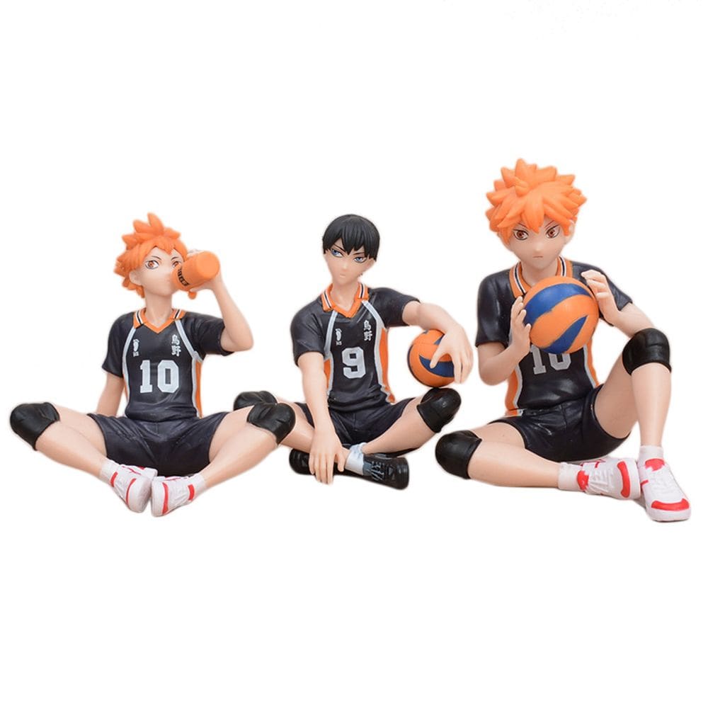 Boneco de anime colecionável Haikyuus Hinatas Shoyos x3