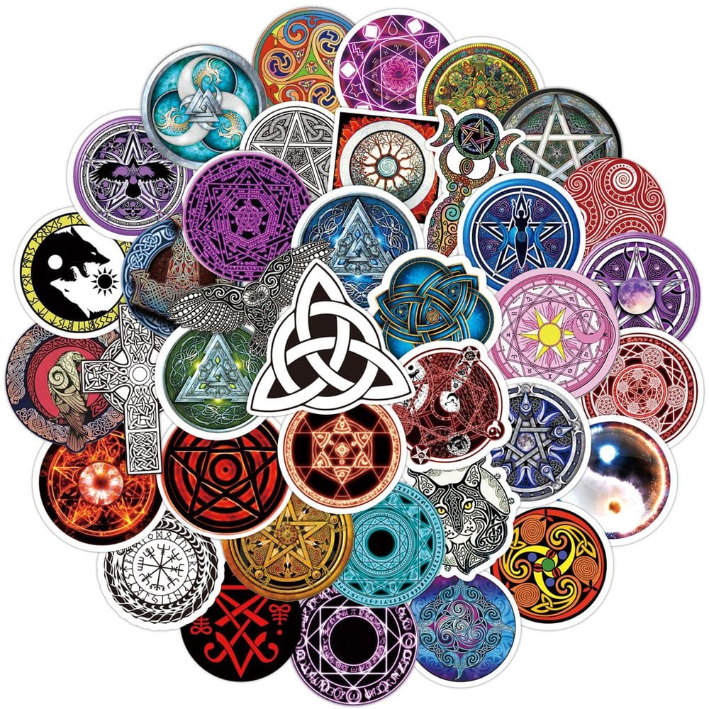 Adesivos Retro Magic Array Totems Anime Waterproof (50 unidades)