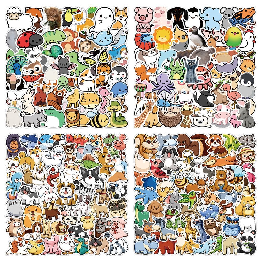 Pacote de adesivos Animal Personalized Graffiti Anime Waterproo