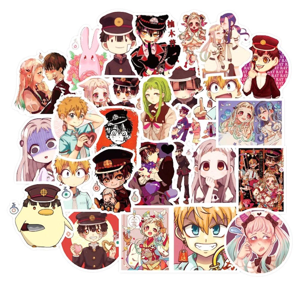 Pacote de adesivos Toiletbounds Hanakokunss Anime Waterproof 100 unidades