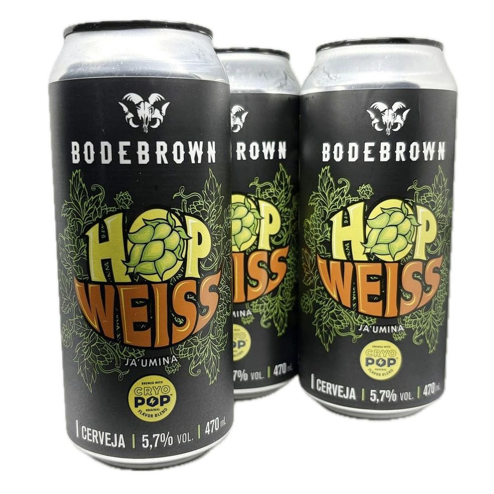 3 Cervejas Hop Weiss Trigo Cryo Pop Tropical Bodebrown 470Ml