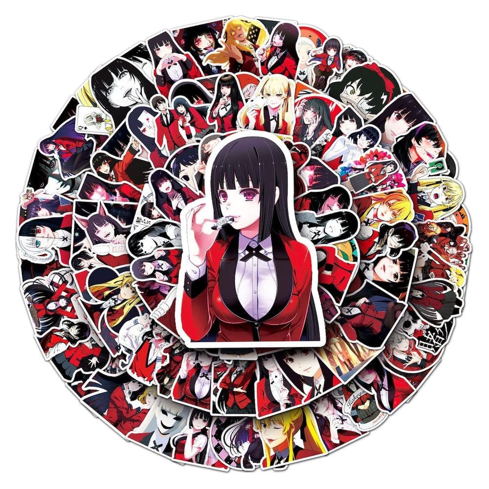 Adesivo Anime Kakeguruis Vinil Cartoon Anime 100 unidades