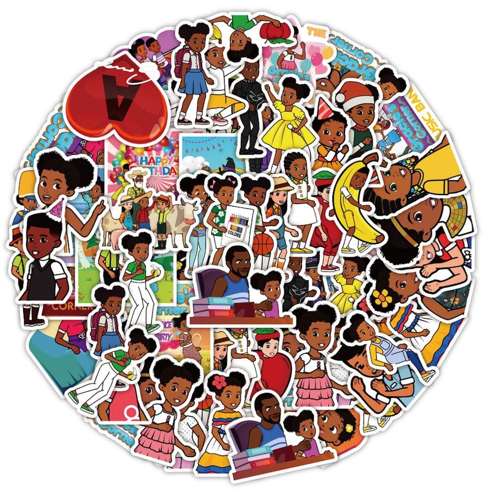 Pacote de adesivos Gracies Anime, 50 unidades de adesivos decorativos de desenhos animados