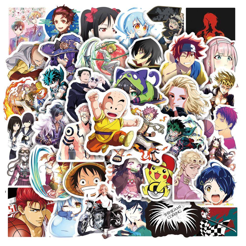 100 unidades/lote de adesivos Punchs Mans Demons Slayers Waterpro
