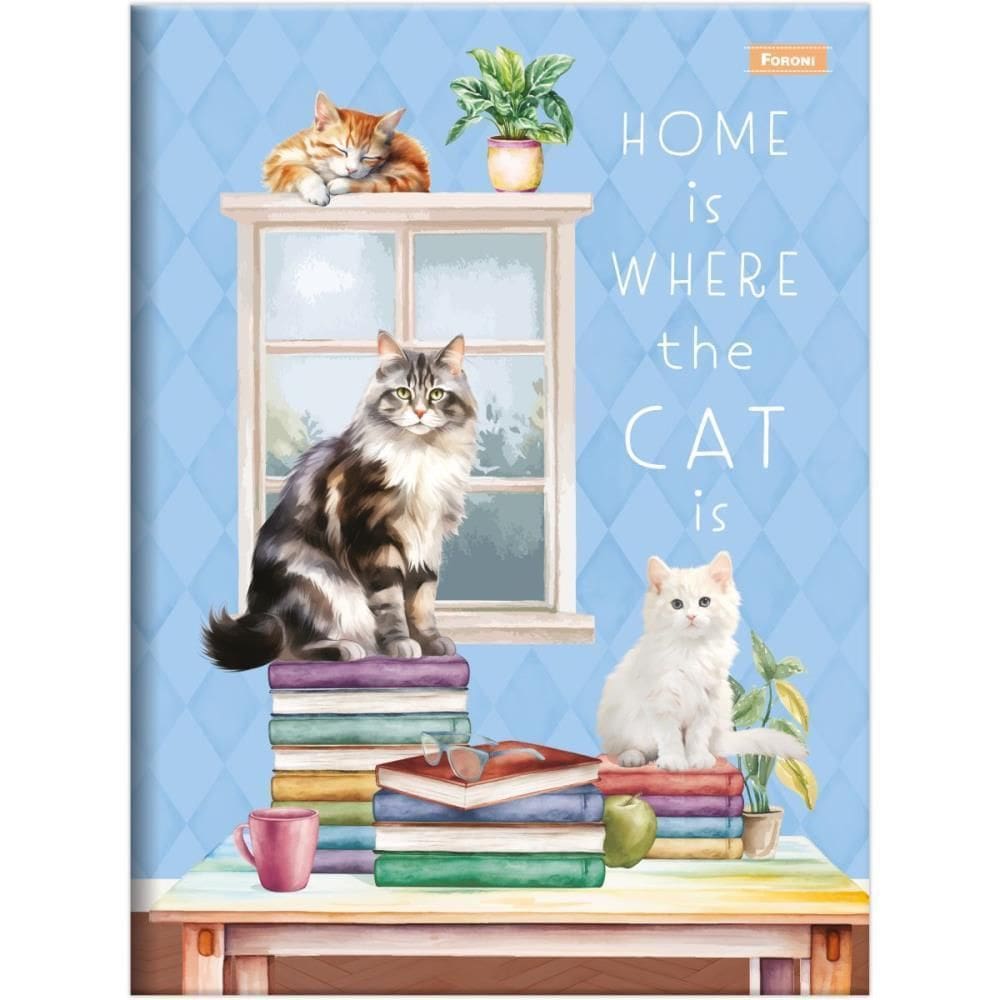 Caderno Brochura 1/4 Capa Dura Furfriends 80F Pct.C/05