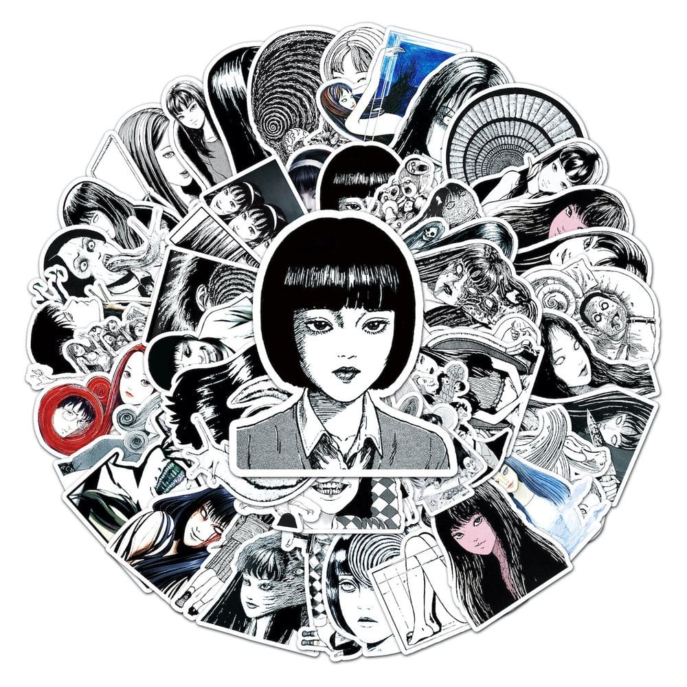 Adesivo Anime Tomie vs Tomies em vinil, desenho animado, 50 unidades