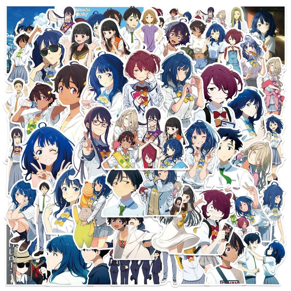 Adesivos 60 unidades/Slot Tools Many`s Losings Heroines Waterproof Vi