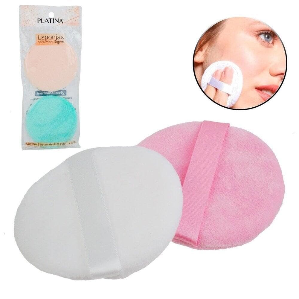 Esponja de Maquiagem 2 Peças Color - Tudo em Caixa