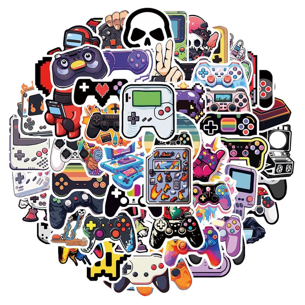 Pacote de adesivos Cool Vintage Videos Anime 57 unidades 4-6 cm