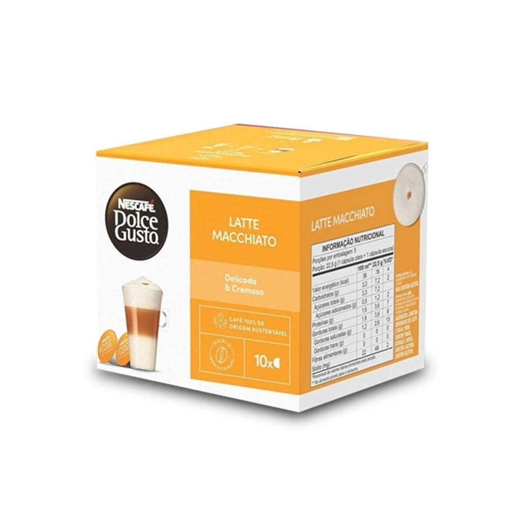10 Cápsulas Nescafé Dolce Gusto Latte Macchiato