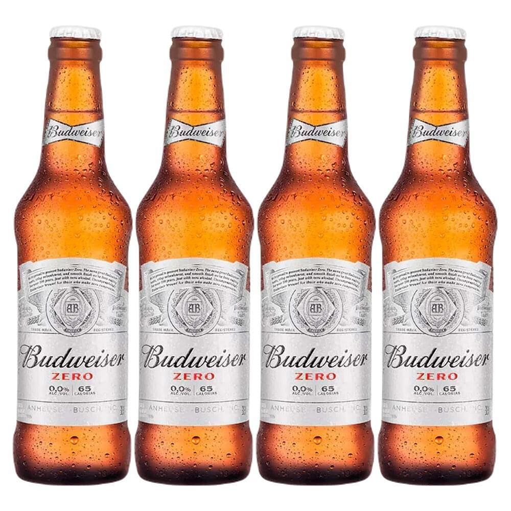 Cerveja Sem Álcool Budweiser -330Ml - Nacional - 04 Un