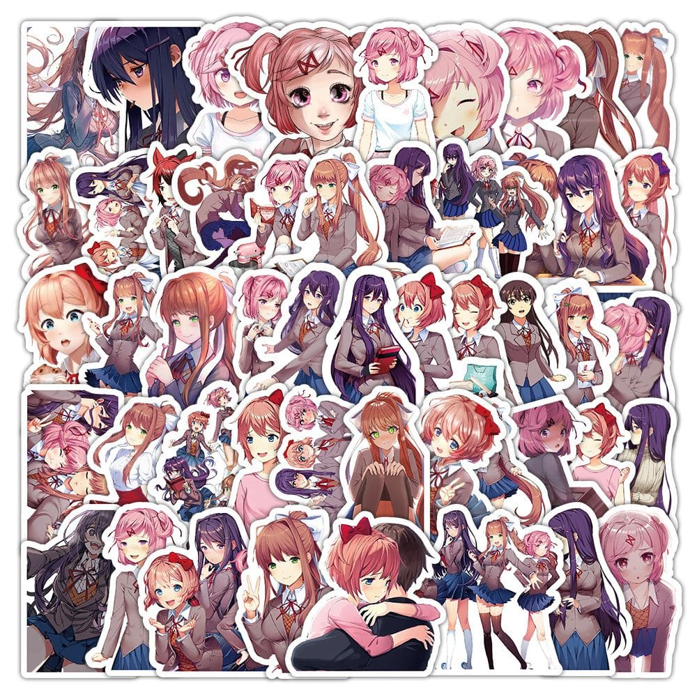 Adesivos Dokis Dokis Literatures Clubs 50 unidades à prova d`água
