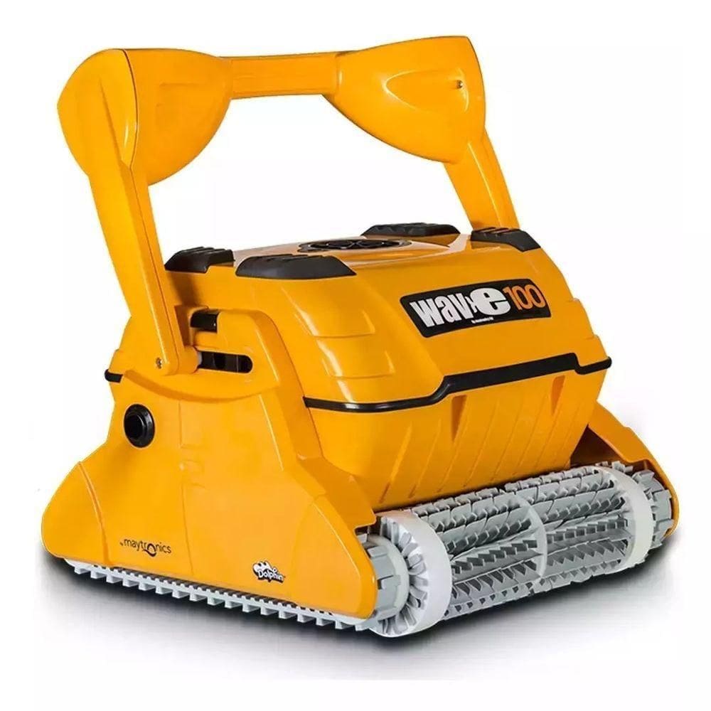 Robô Aspirador Automático Para Piscinas Até 25 Metros Wave 100 E Carrinho De Transporte - Sodramar