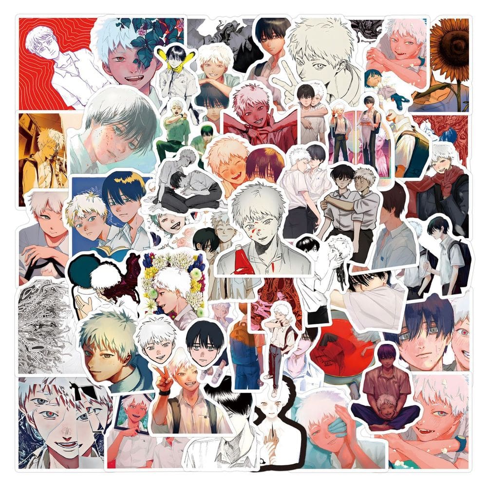 Adesivos Hikarus Dieds em vinil impermeável para laptop, 50 unidades