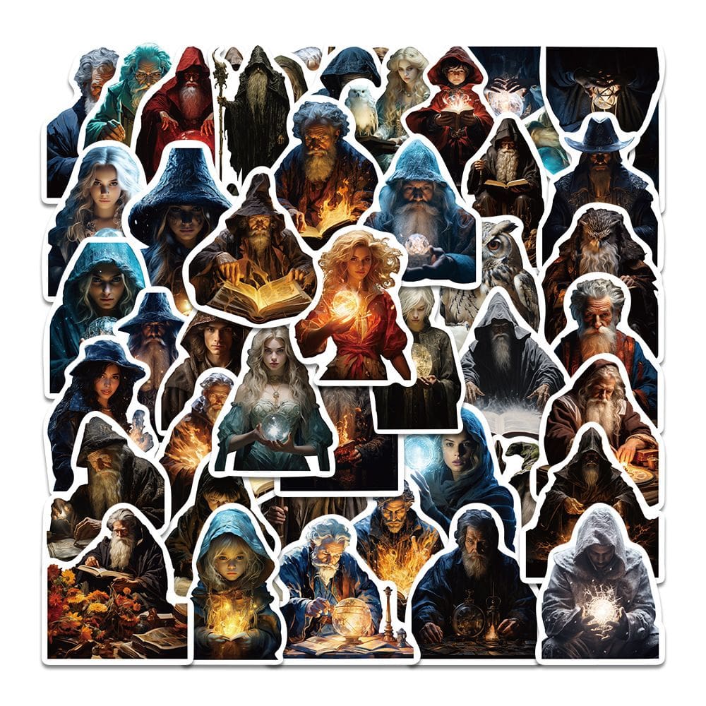 Adesivos Magics Wizards Vinil Impermeável Anime 50 unidades/lote
