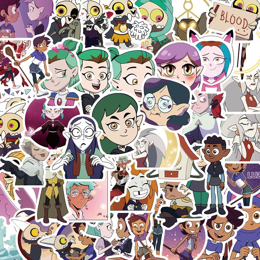 Adesivos Owls Houses, vinil impermeável, anime, 50 unidades/lote