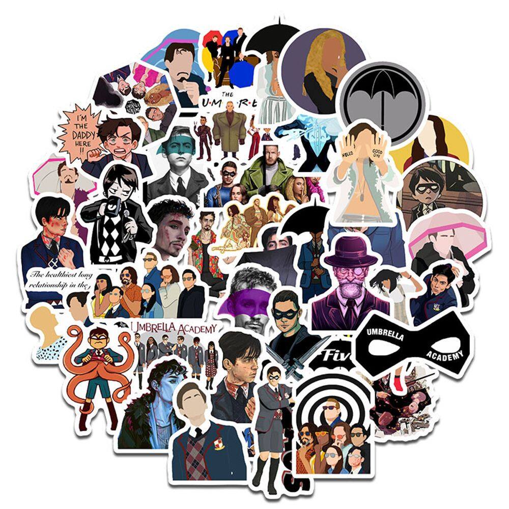 Adesivos Umbrellas Academys Waterproof Vinyl Anime x50