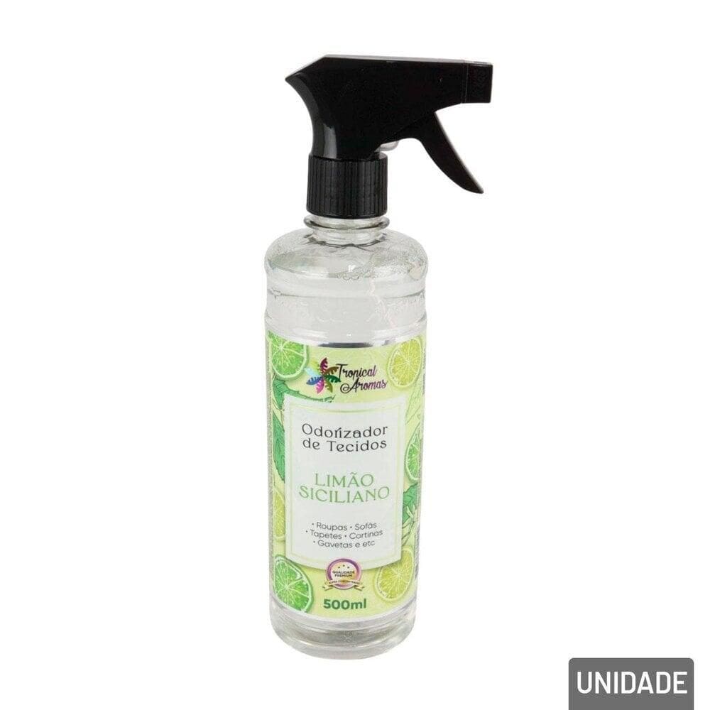 Água Perfumada Para Tecidos 500ml Limão - Tudo em Caixa
