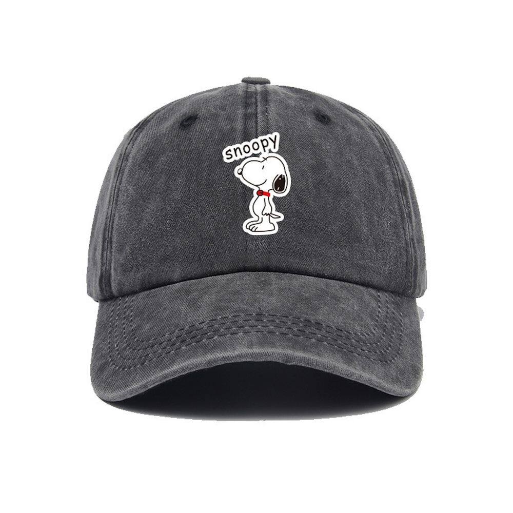 Boné de beisebol Snoopys Anime Snapback Hat Denim 55-62cm