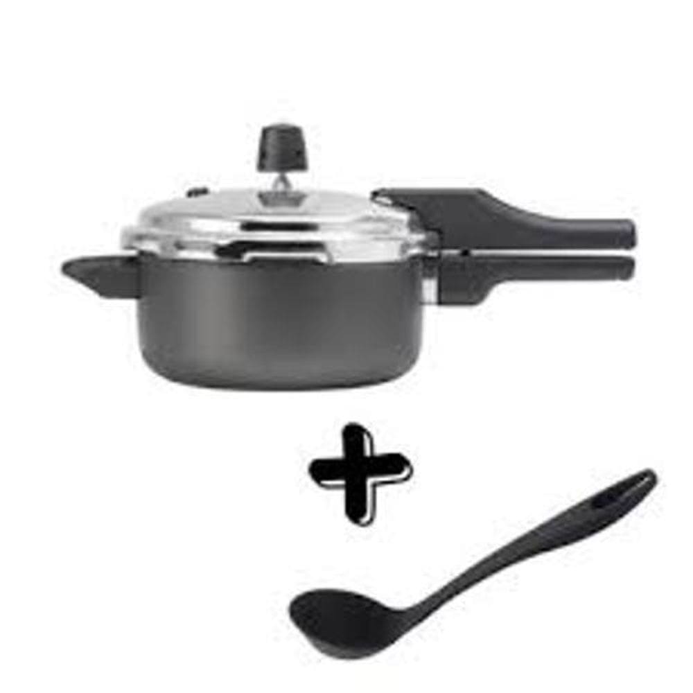 Conjunto De Panela De Pressão 4,5L + Concha Nylon- Multiflon