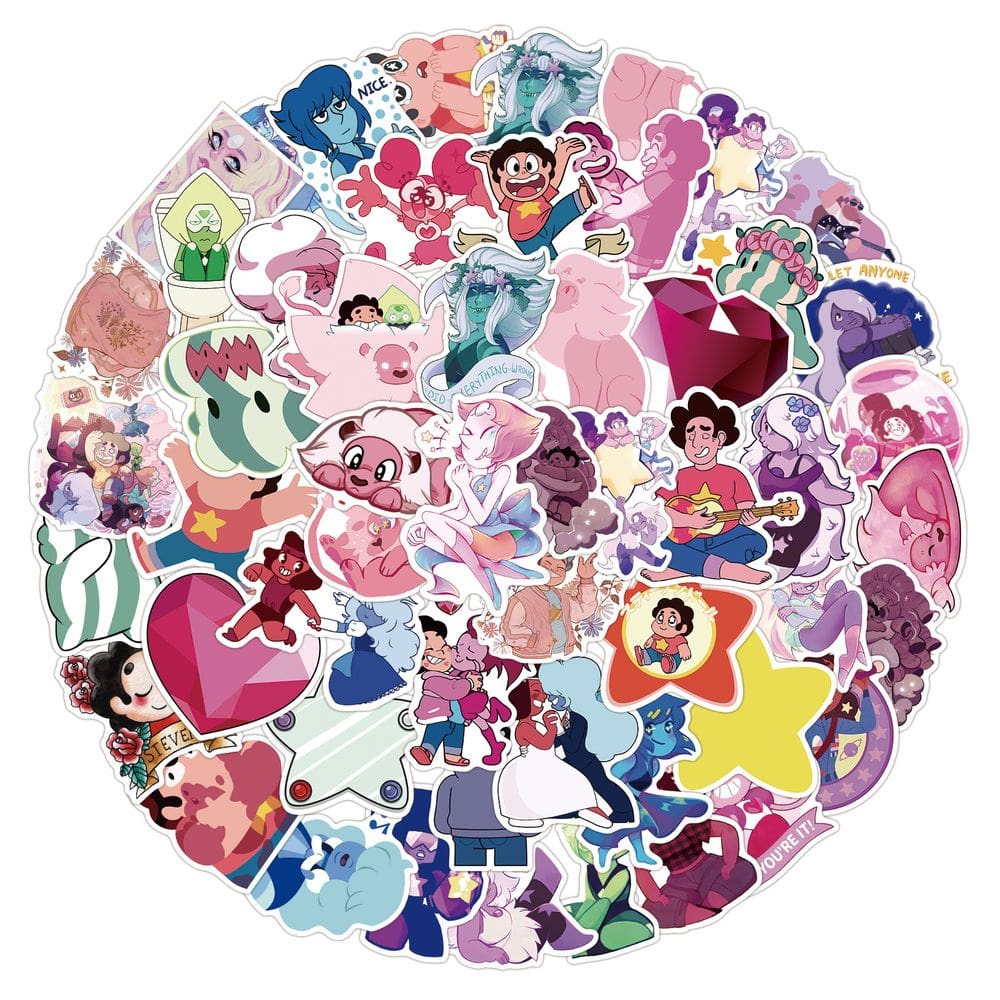 Pacote de adesivos Stevens Universes Anime Waterproof Vinil 50 unidades