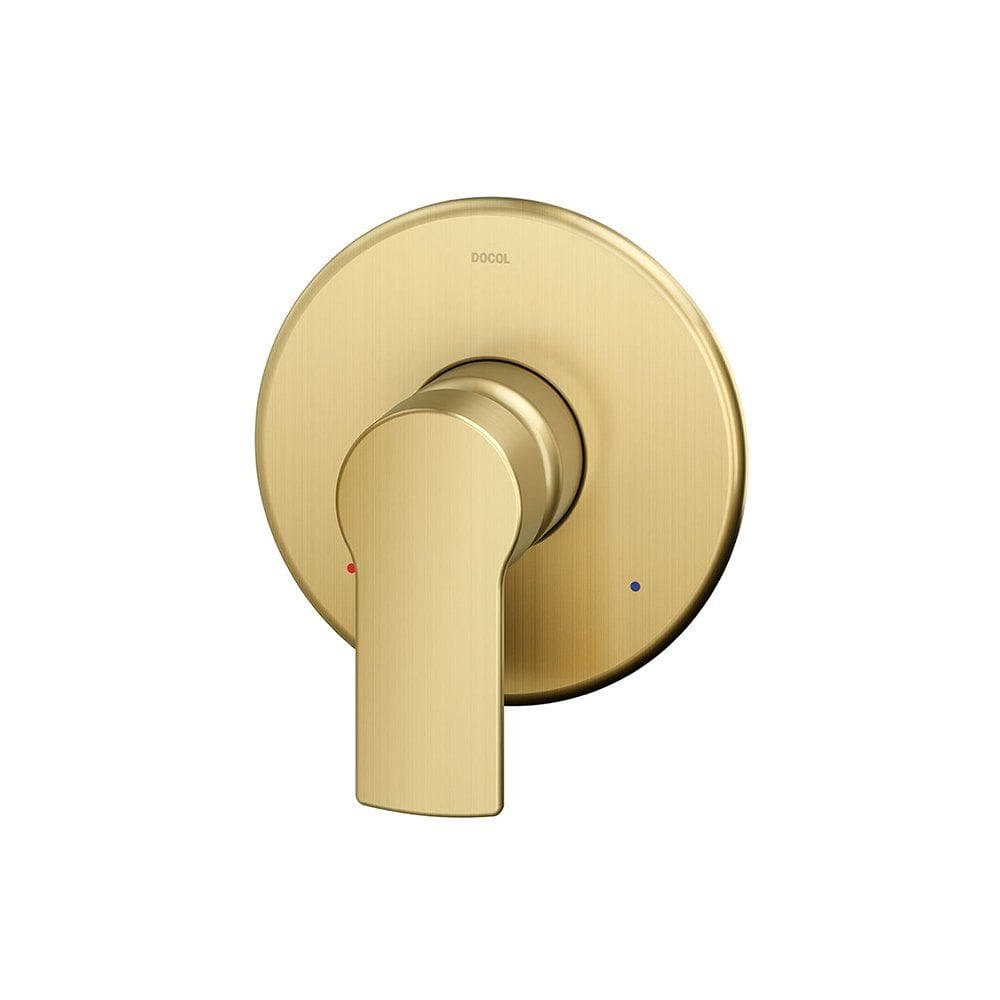 Acabamento Monocomando para Chuveiro Docol Argon 90008486072 3/4” Ouro Escovado