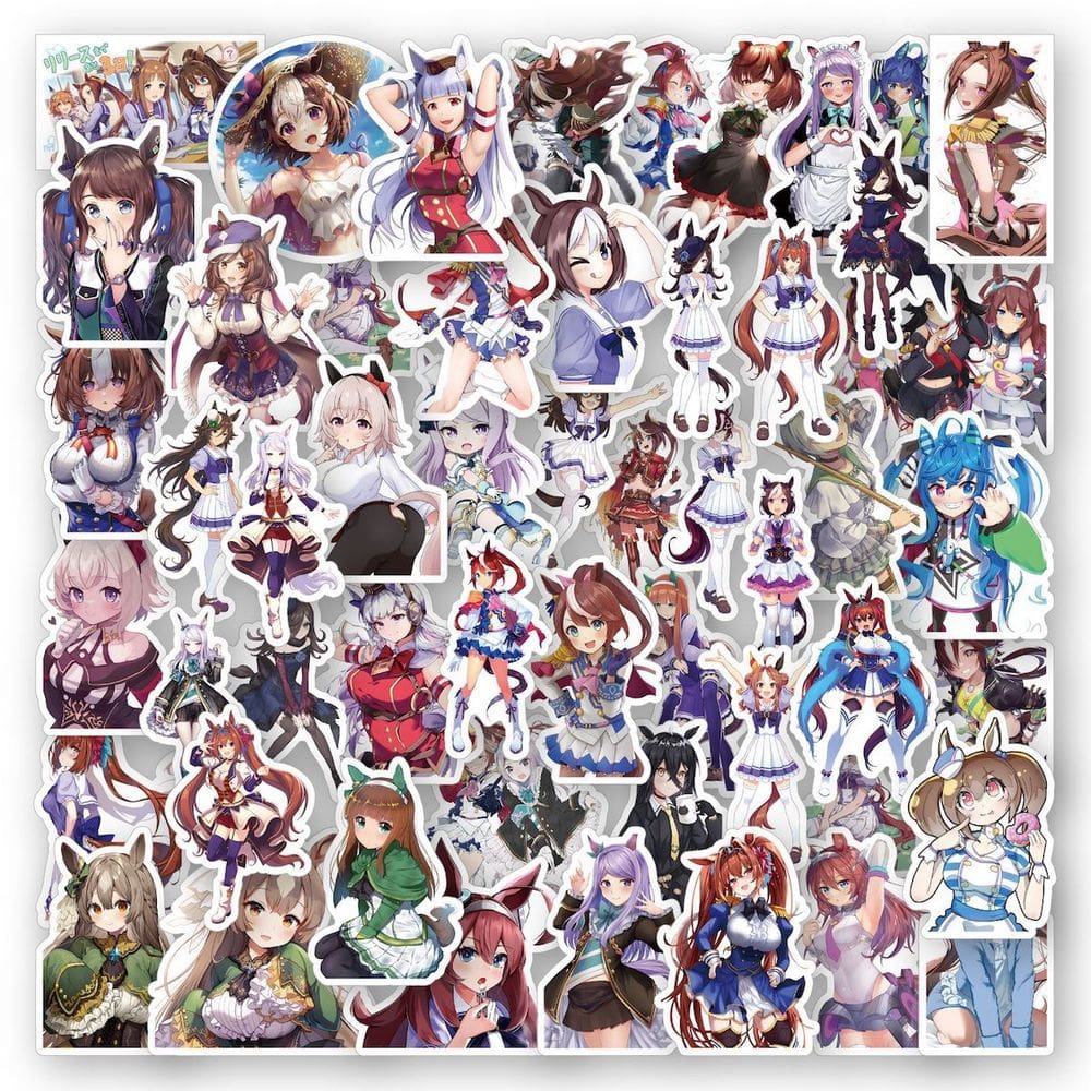 Adesivo Anime Pretty Derbys Vinyl Cartoon Anime x50