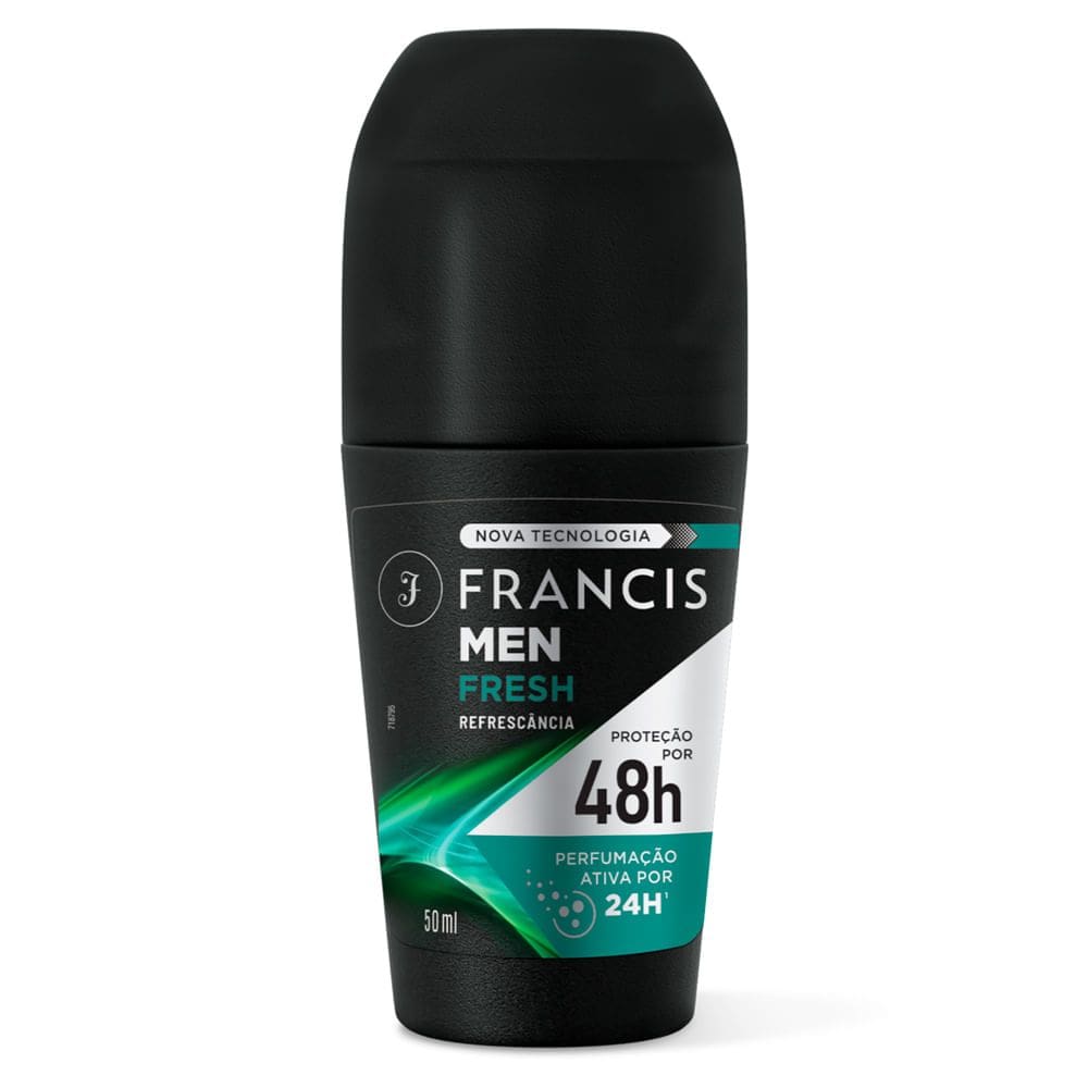 Desodorante Francis Men Fresh Roll-On Antitranspirante 48h 50ml