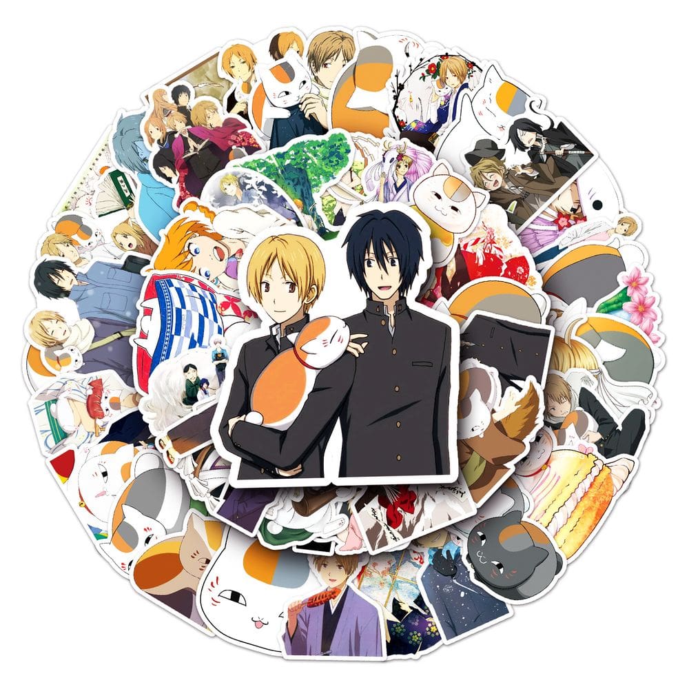Pacote de adesivos Natsume`s Friends Anime Waterproof (50 unidades)