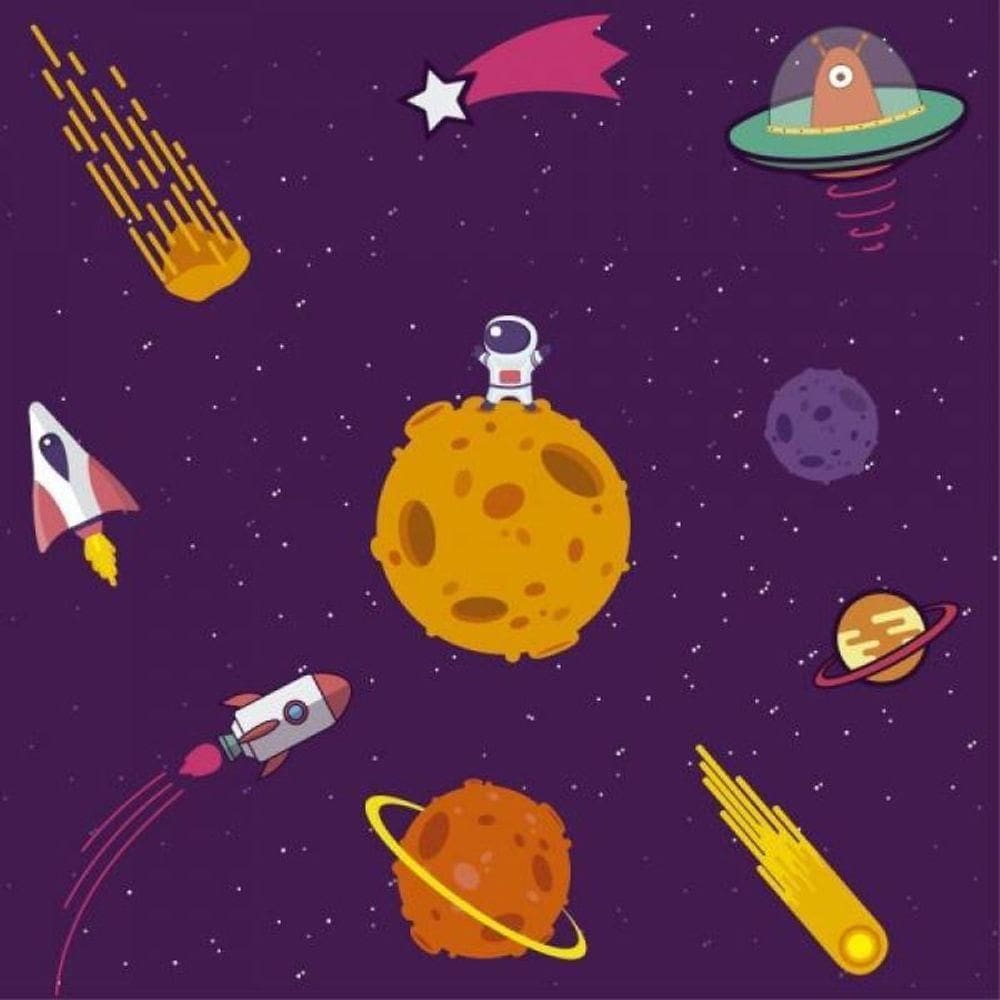 Papel De Parede Infantil Universo
