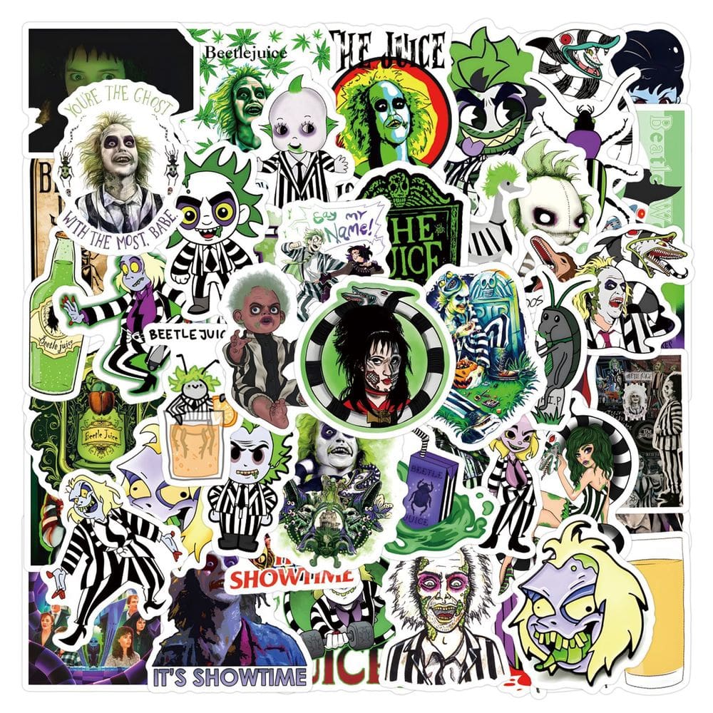 Adesivos Beetles Juices, vinil impermeável, anime, 60 unidades/lote