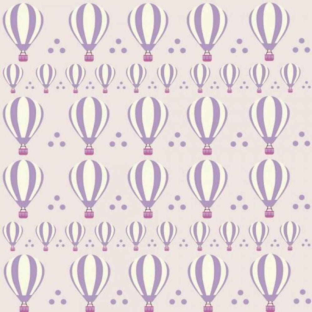 Papel De Parede Infantil Balão Rosa