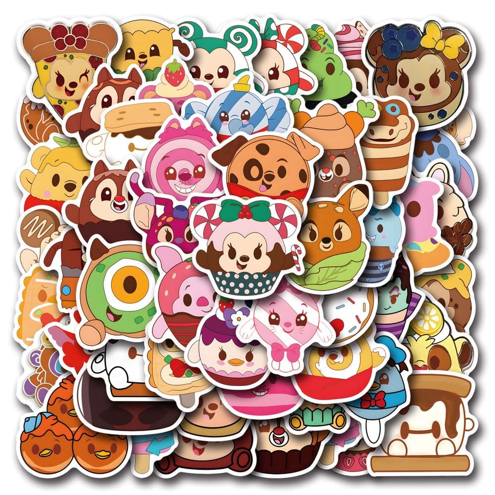 Adesivos Munchlings, vinil impermeável, anime, 50 unidades/lote, 5-7 cm