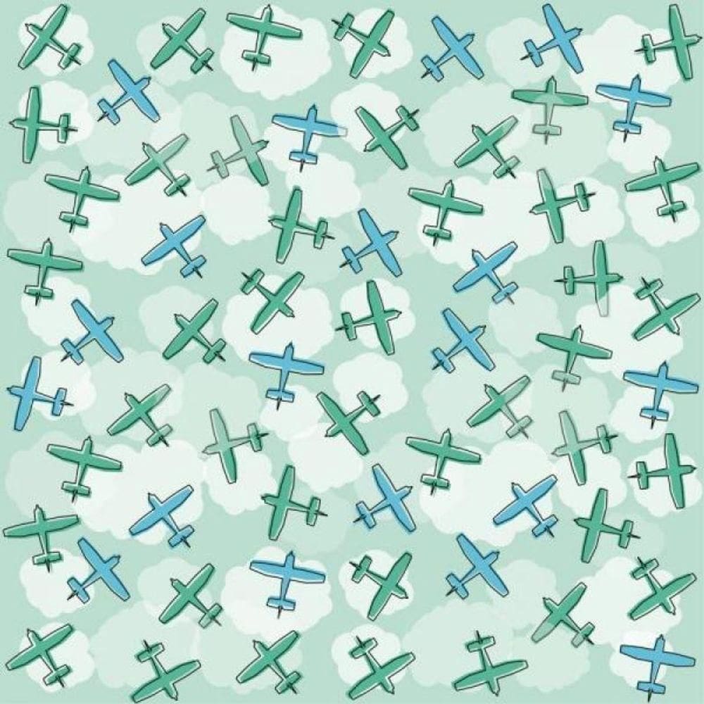 Papel De Parede Infantil Aviões