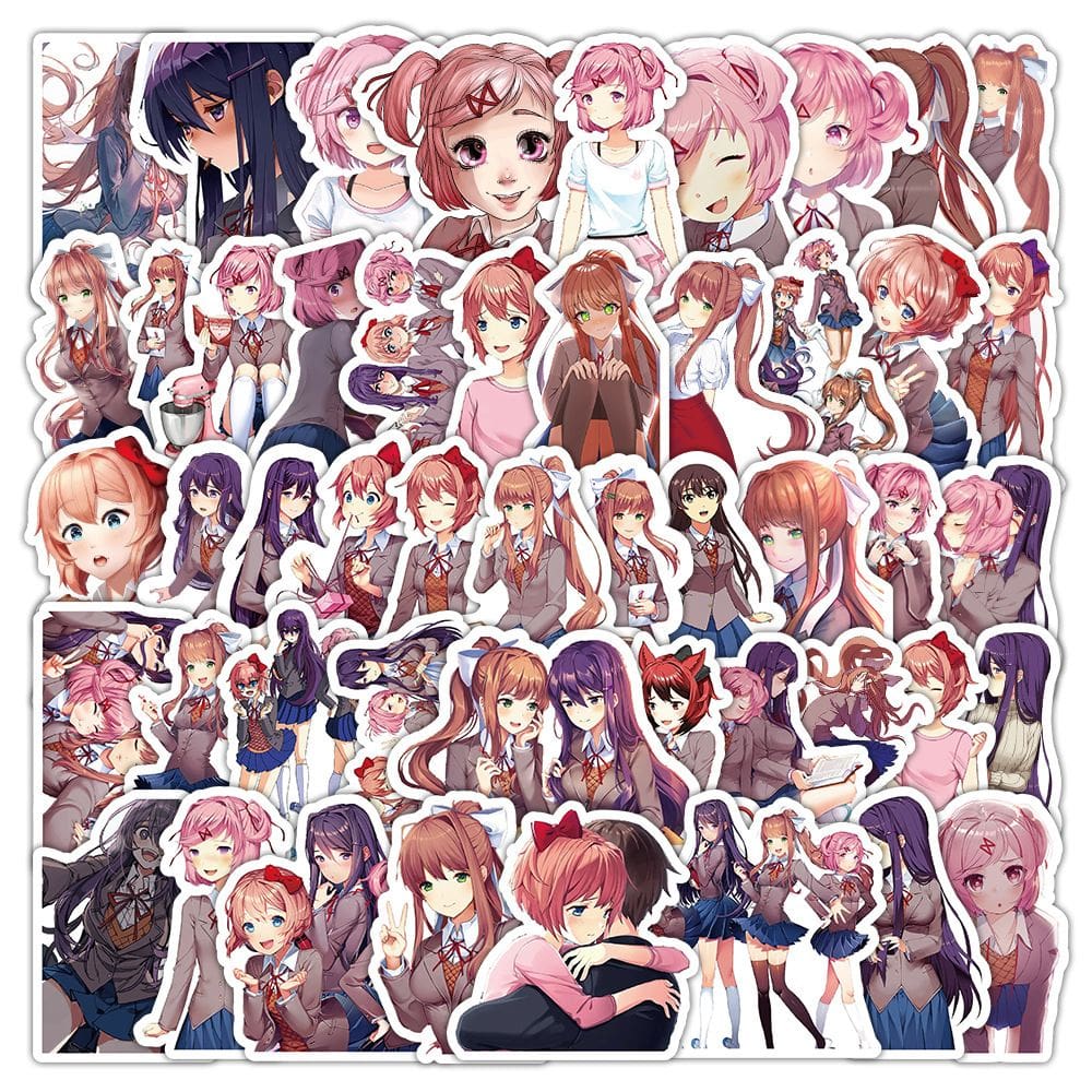 Adesivos Dokis Dokis Literatures Clubs 53 unidades à prova d`água