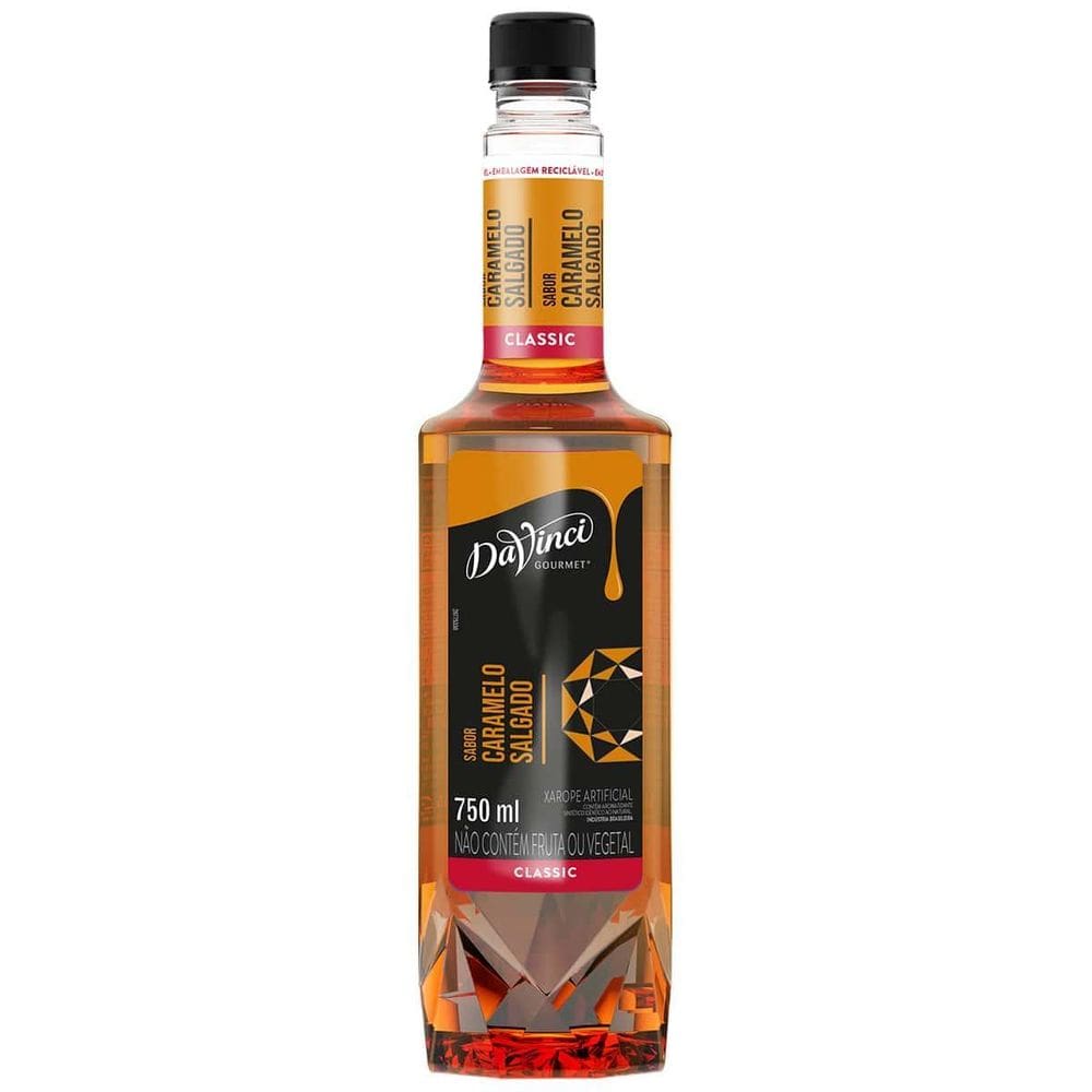 Xarope Da Vinci Sabor Caramelo Salgado Linha Classic 750Ml