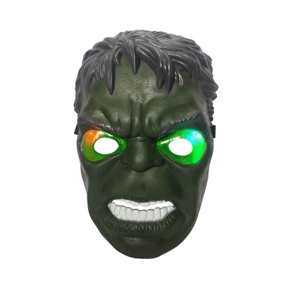 Capacete de Halloween Luminous Cosplay Mask Hulks para adultos