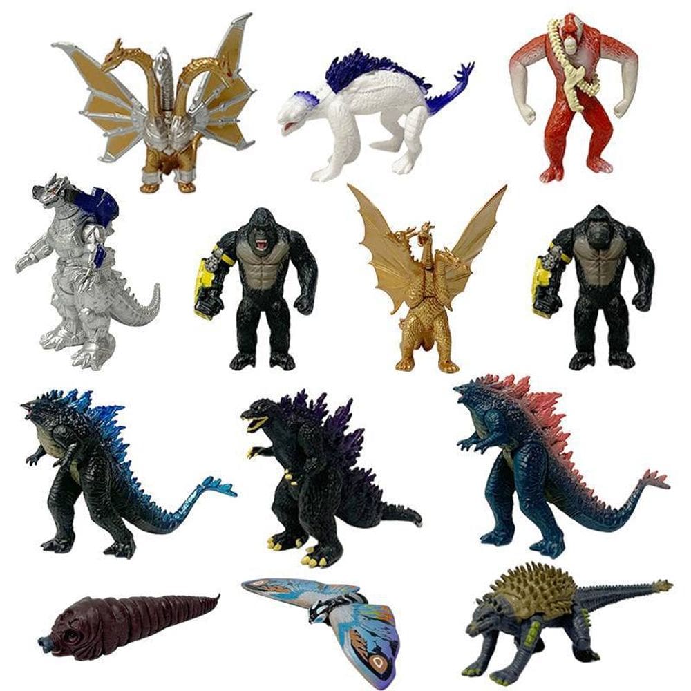 Brinquedo de boneco de anime colecionável Kings Kongs God-zillas 13 unidades